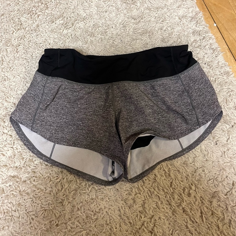lululemon speed up shorts size 4